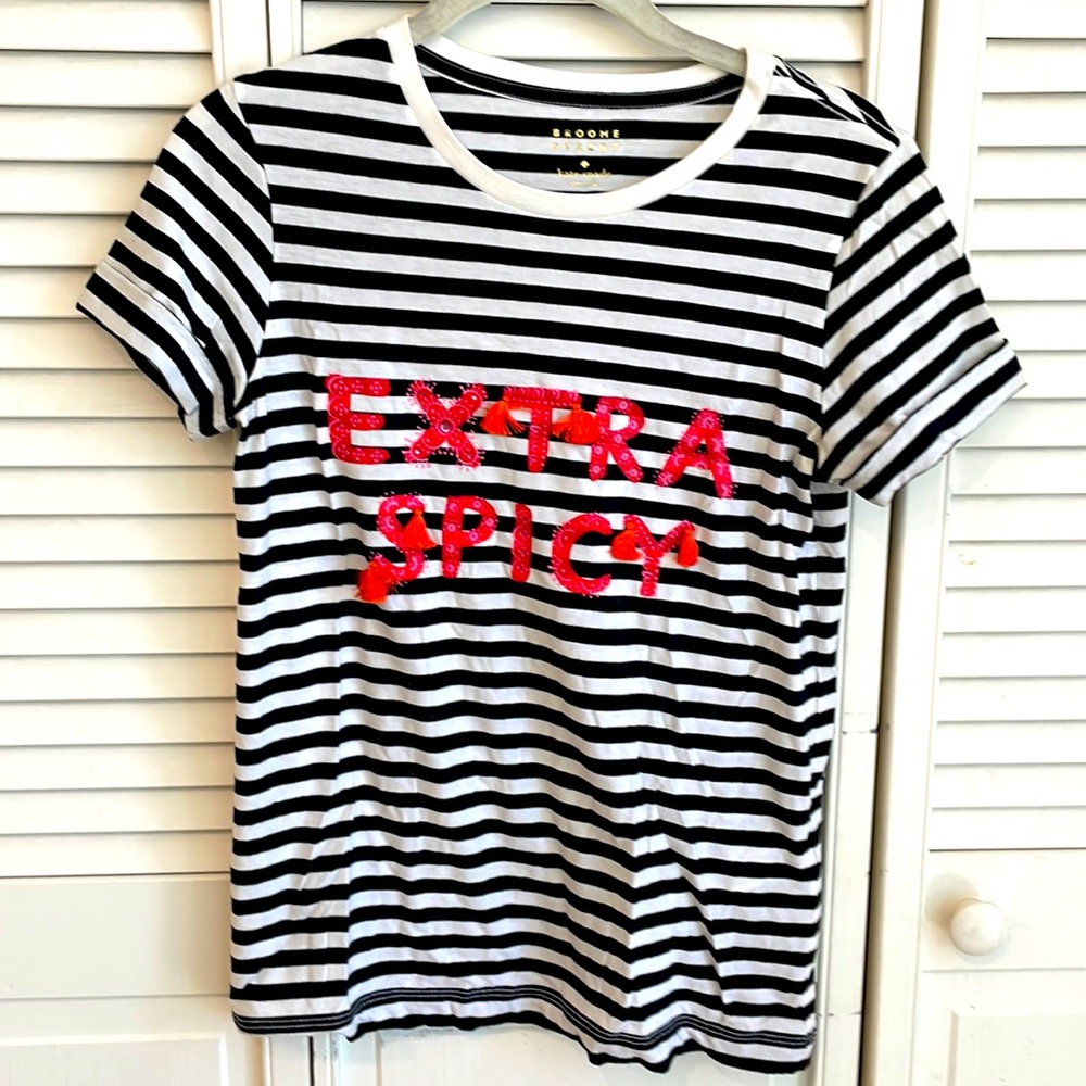 kate spade ‘Extra Spicy’ striped tee